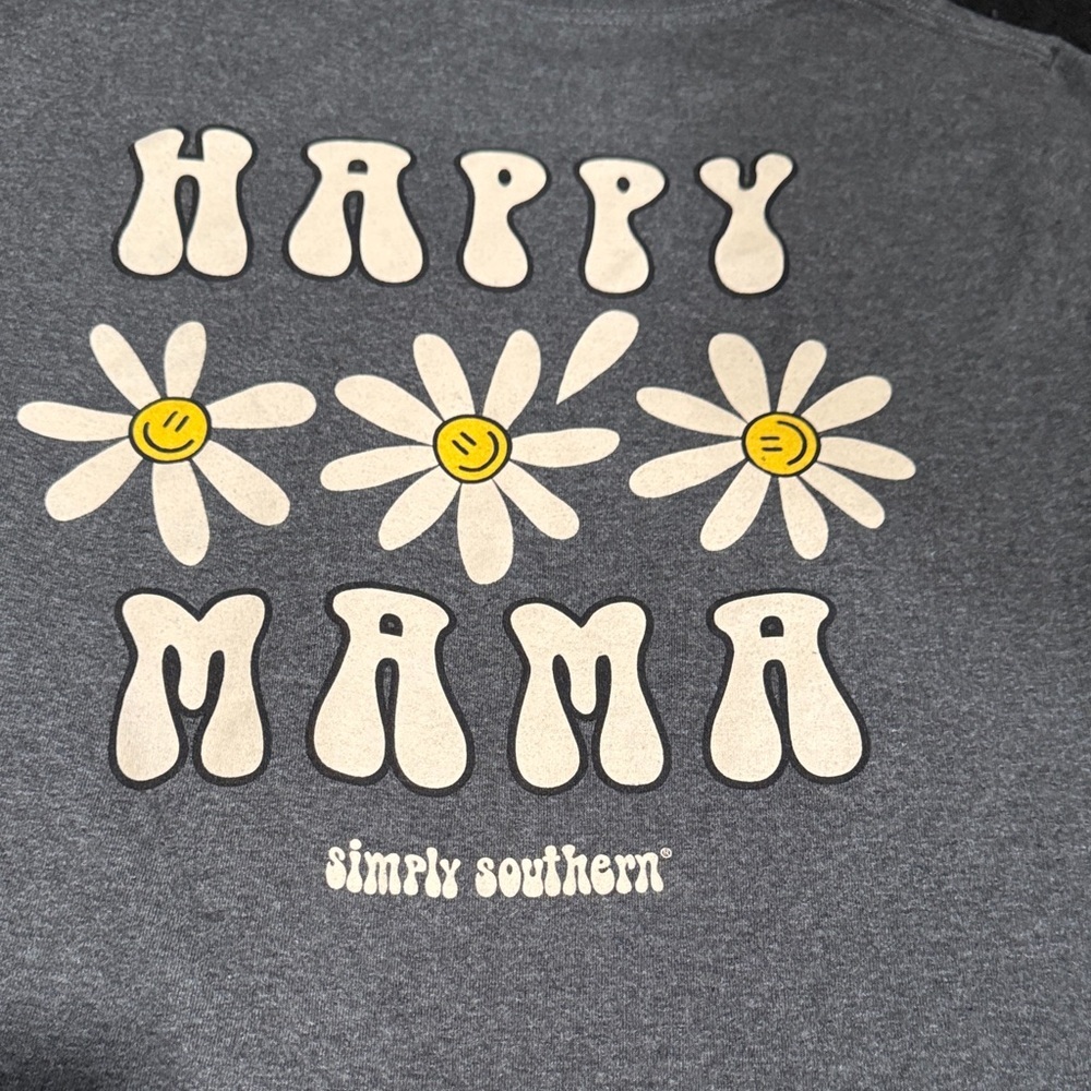 Simply Southern  Gray 'Happy Mama' Tee - Picture 2 of 6
